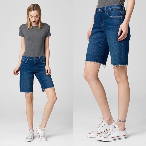 NWT Blank NYC Raw Hem Bayou Blues Bermuda Shorts - Picture 2 of 7